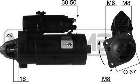 ERA 220065R - Motorino d'avviamento www.autoricambit.com