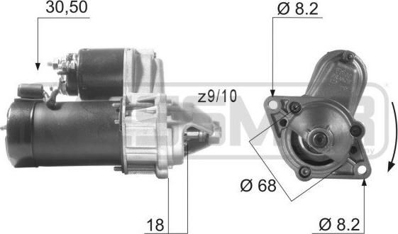 ERA 220001A - Motorino d'avviamento www.autoricambit.com