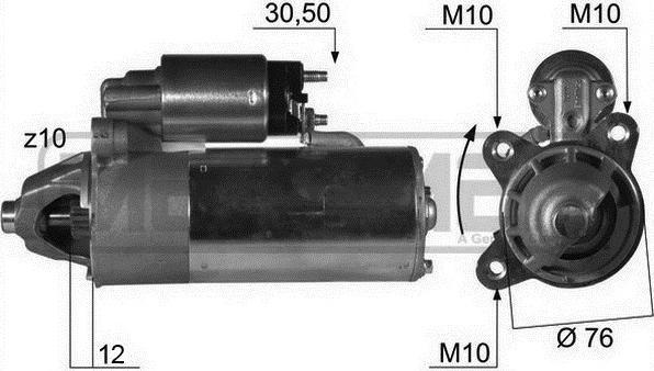 ERA 220015 - Motorino d'avviamento www.autoricambit.com