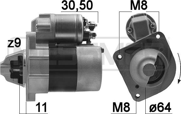 ERA 220018 - Motorino d'avviamento www.autoricambit.com