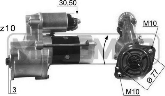 ERA 220013 - Motorino d'avviamento www.autoricambit.com