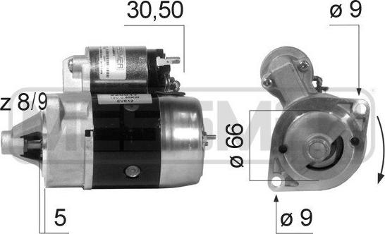 ERA 220017A - Motorino d'avviamento www.autoricambit.com