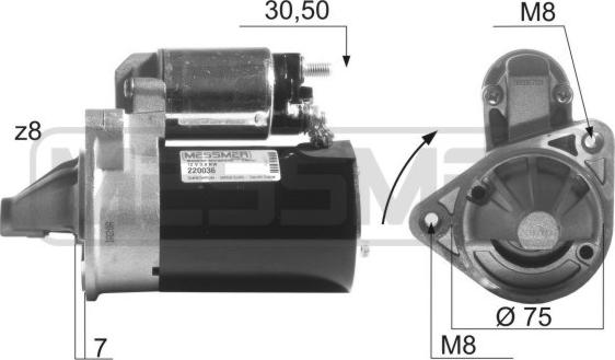 ERA 220036 - Motorino d'avviamento www.autoricambit.com