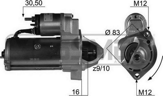 ERA 220037A - Motorino d'avviamento www.autoricambit.com