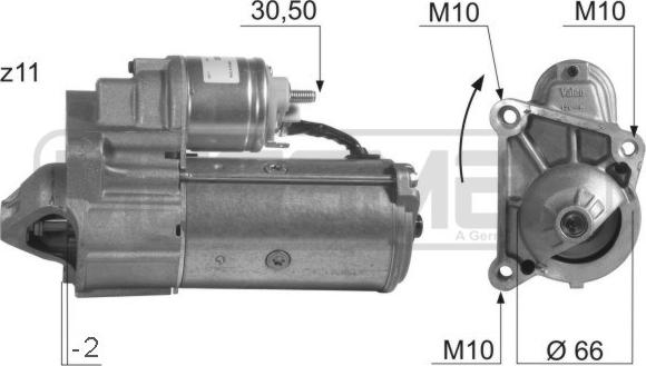 ERA 220021 - Motorino d'avviamento www.autoricambit.com