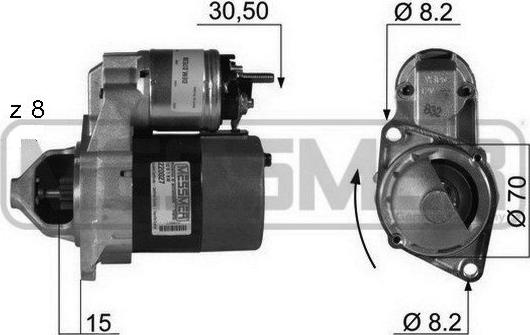 ERA 220027 - Motorino d'avviamento www.autoricambit.com