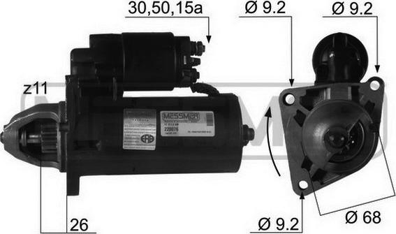 ERA 220076R - Motorino d'avviamento www.autoricambit.com