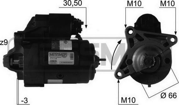 ERA 220070R - Motorino d'avviamento www.autoricambit.com