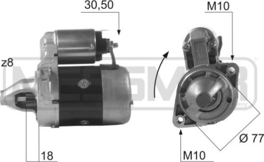 ERA 220078R - Motorino d'avviamento www.autoricambit.com