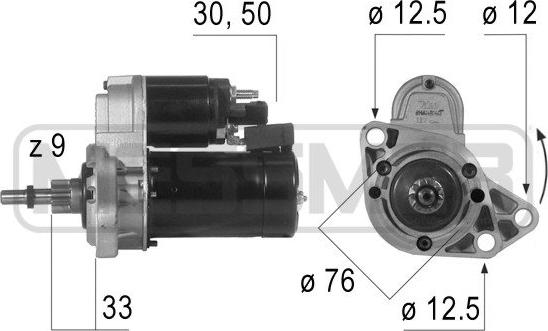 ERA 220190A - Motorino d'avviamento www.autoricambit.com