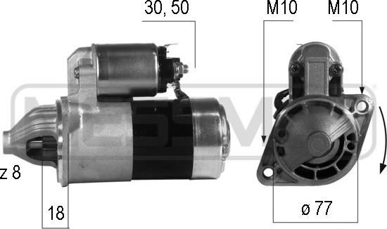 ERA 220 191 - Motorino d'avviamento www.autoricambit.com