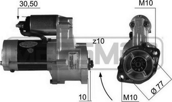 ERA 220 159 - Motorino d'avviamento www.autoricambit.com