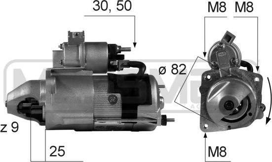 ERA 220158A - Motorino d'avviamento www.autoricambit.com