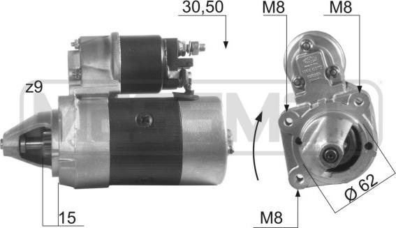 ERA 220162R - Motorino d'avviamento www.autoricambit.com