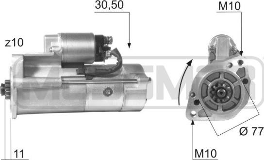 ERA 220115R - Motorino d'avviamento www.autoricambit.com