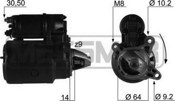 ERA 220112R - Motorino d'avviamento www.autoricambit.com