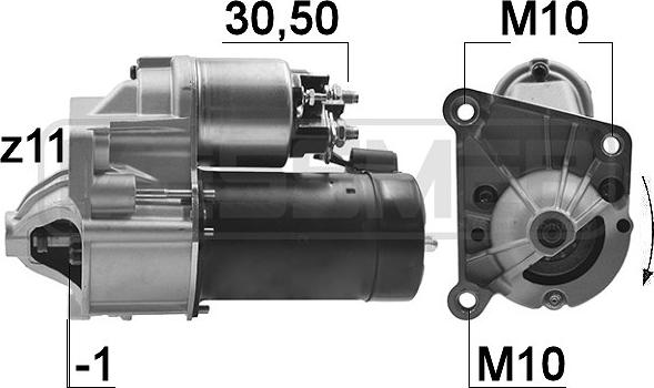 ERA 220184 - Motorino d'avviamento www.autoricambit.com