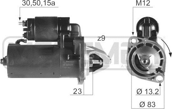 ERA 220188R - Motorino d'avviamento www.autoricambit.com