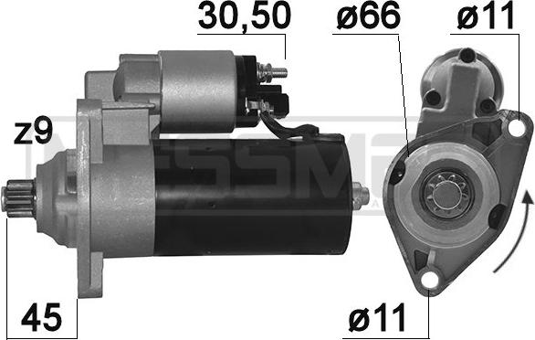 ERA 220130R - Motorino d'avviamento www.autoricambit.com