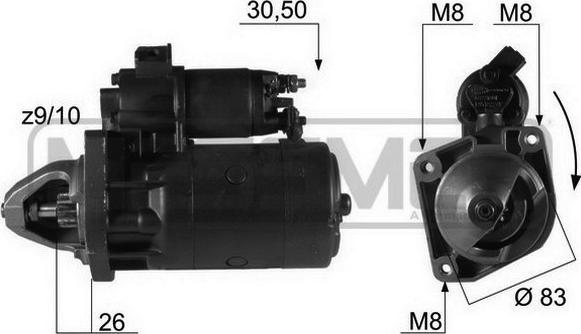 ERA 220123R - Motorino d'avviamento www.autoricambit.com