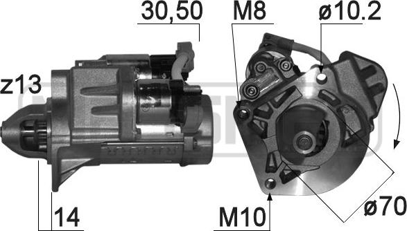 ERA 220840 - Motorino d'avviamento www.autoricambit.com