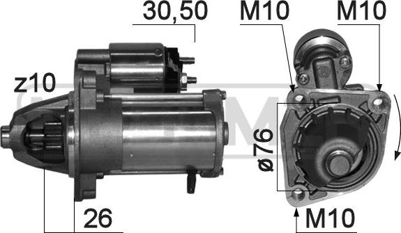 ERA 220843 - Motorino d'avviamento www.autoricambit.com