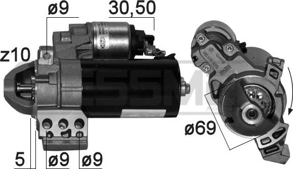 ERA 220869 - Motorino d'avviamento www.autoricambit.com