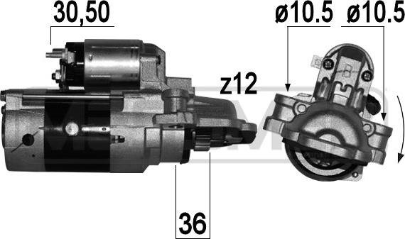 ERA 220866 - Motorino d'avviamento www.autoricambit.com