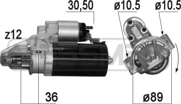 ERA 220867 - Motorino d'avviamento www.autoricambit.com