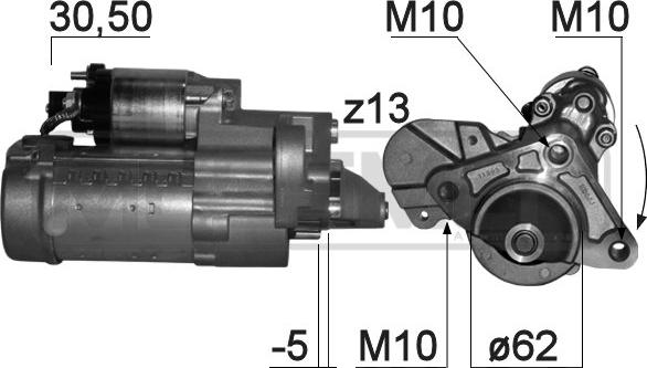 ERA 220836 - Motorino d'avviamento www.autoricambit.com