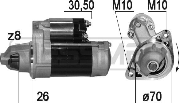 ERA 220826A - Motorino d'avviamento www.autoricambit.com