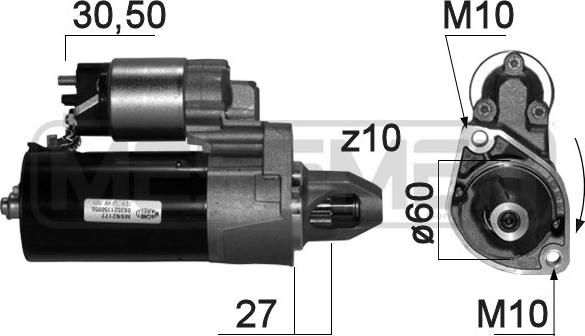 ERA 220872 - Motorino d'avviamento www.autoricambit.com