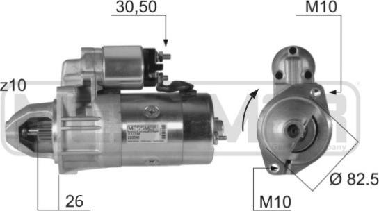 ERA 220390 - Motorino d'avviamento www.autoricambit.com