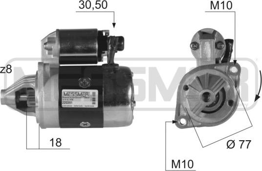 ERA 220391 - Motorino d'avviamento www.autoricambit.com