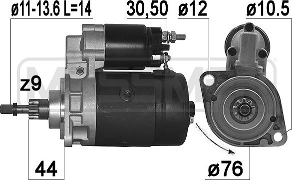 ERA 220357A - Motorino d'avviamento www.autoricambit.com