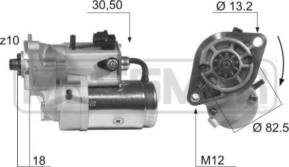 ERA 220361A - Motorino d'avviamento www.autoricambit.com