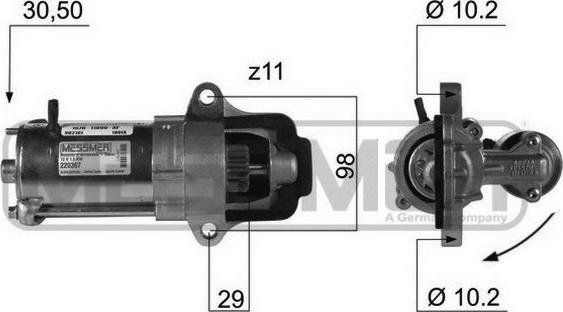 ERA 220367 - Motorino d'avviamento www.autoricambit.com