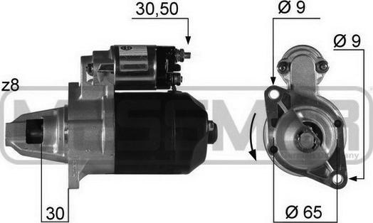 ERA 220311R - Motorino d'avviamento www.autoricambit.com