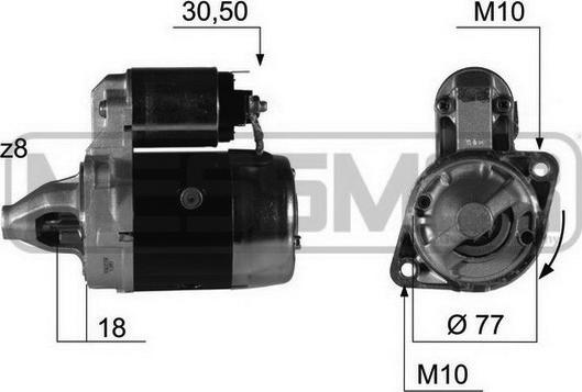 ERA 220382 - Motorino d'avviamento www.autoricambit.com