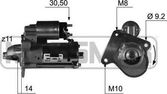 ERA 220371 - Motorino d'avviamento www.autoricambit.com