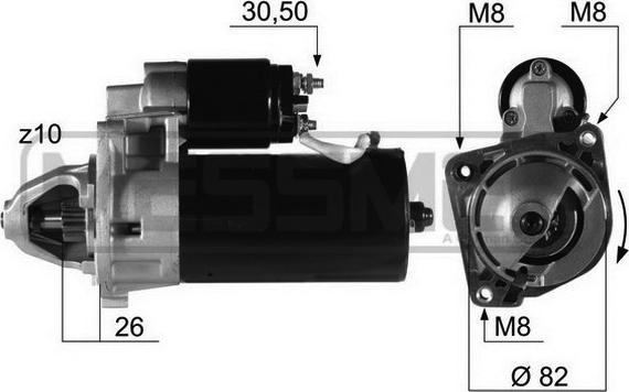 ERA 220216A - Motorino d'avviamento www.autoricambit.com