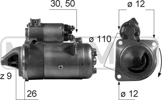 ERA 220282 - Motorino d'avviamento www.autoricambit.com