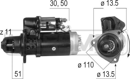 ERA 220275A - Motorino d'avviamento www.autoricambit.com