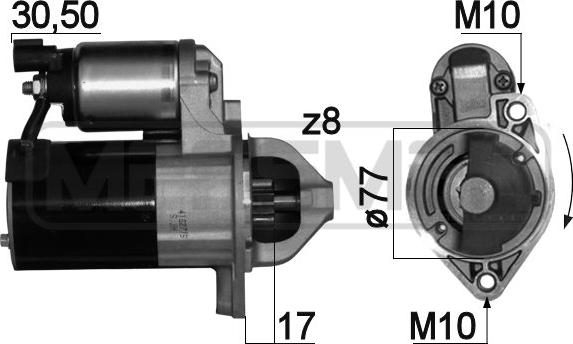 ERA 220 746 - Motorino d'avviamento www.autoricambit.com