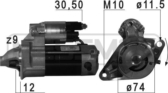 ERA 220759A - Motorino d'avviamento www.autoricambit.com