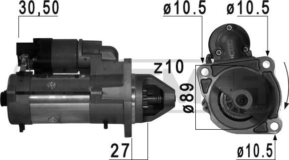 ERA 220751 - Motorino d'avviamento www.autoricambit.com