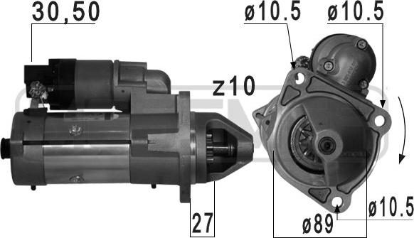 ERA 220752 - Motorino d'avviamento www.autoricambit.com