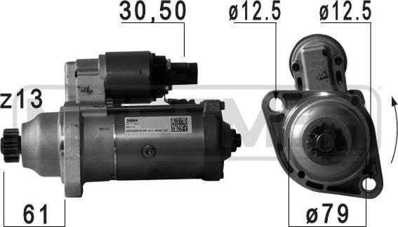 ERA 220757 - Motorino d'avviamento www.autoricambit.com