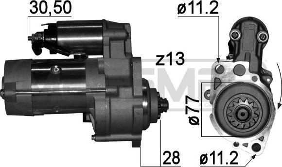 ERA 220764A - Motorino d'avviamento www.autoricambit.com