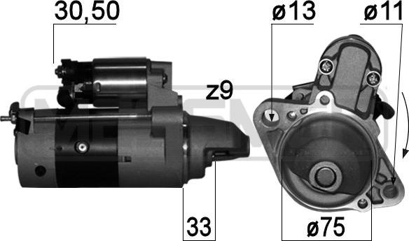 ERA 220763A - Motorino d'avviamento www.autoricambit.com